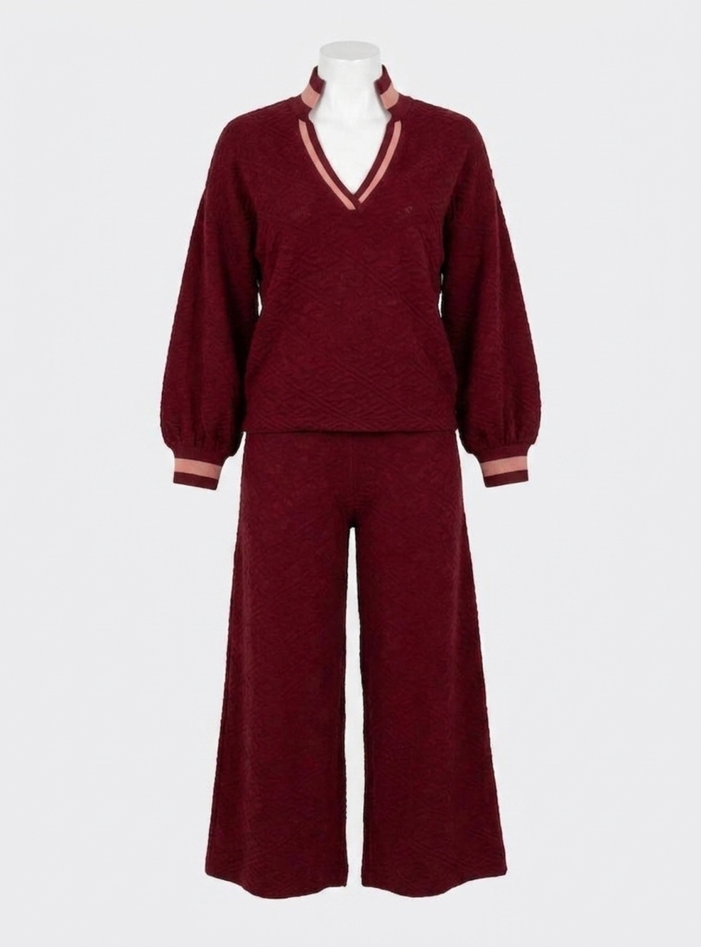 NEW EMILY MCCARTHY lolli sweater in burgundy